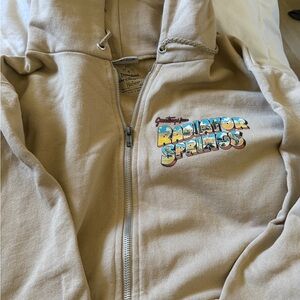 Radiator Springs Beige Zip-Up Hoodie